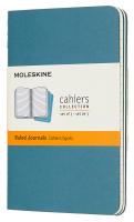 Блокнот Moleskine CAHIER JOURNAL CH011B44 Pocket 90x140мм обложка картон 64стр. линейка голубой (3шт)