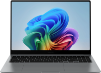 Ноутбук Samsung Galaxy Book 5 Pro NP960 Core Ultra 7 256V 16Gb SSD512Gb Intel Arc 140V 16" AMOLED Touch 2.8K (2880x1800) Windows 11 Home Multi Language grey WiFi BT Cam (NP960XHA-LG1IN)