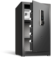 Сейф офисный Deli ET597 800x480x420мм электронный/ключевой/биометрический трейзер