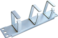 Кабельный органайзер Горизонтальный Lanmaster TWT-ORG1U-3V/10 кольца 1U шир.:10" глуб.:67мм