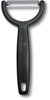 Овощечистка Victorinox Ypsoс лезвием двухсторон. черный упак.:европодвес (6.0963.3)
