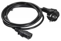 Кабель Buro BU-PCAB-ZP2 IEC C13 Евровилка угловой 5м черный (пакет)