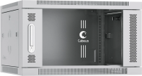Шкаф коммутационный Cabeus (SH-05F-6U60/45) настенный 6U 600x450мм пер.дв.стекл 60кг серый 390мм 16кг 368мм IP20 сталь