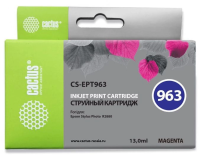Картридж струйный Cactus CS-EPT963 T0963 пурпурный (13мл) для Epson Stylus Photo R2880 с чипом