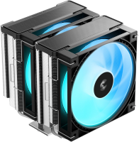 Устройство охлаждения(кулер) Deepcool AG620 G2 ARGB Soc-AM5/AM4/1200/1700/1851 серебристый/черный 4-pin 30.93dB Al+Cu 270W 1046gr Ret (R-AG620-BKAMMG2-G)