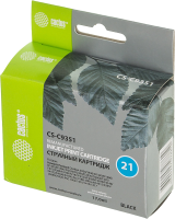 Картридж струйный Cactus CS-C9351 №21 черный (17мл) для HP DJ 3920/3940/D1360/D1460/D1470/D1560/D2330/D2360/D2430/D2460/F370/F375/F380/F2180/F2187/F2224/F2280/F2290/F4140/F4172/F4180/F4190 с чипом