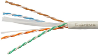 Кабель информационный Cabeus UTP-4P-CAT.6-SOLID-LSZH-GY-100 кат.6 U/UTP 4 пары LSZH внутренний 100м серый