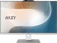 Моноблок MSI Modern AM242P 1M-2486XRU 23.8" Full HD Core 3 100U (1.2) 16Gb SSD512Gb Graphics без ОС GbitEth WiFi BT 120W клавиатура мышь Cam белый 1920x1080