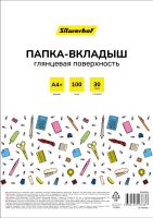 Папка-вкладыш Silwerhof SE-F30G100 глянцевые A4+ полипропилен 30мкм (упак.:100шт)
