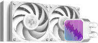 Система водяного охлаждения ID-Cooling DX240 Max ARGB Soc-AM5/AM4/1200/1700/1851 белый 4-pin 32.5dB Al 300W Ret (DX240 MAX WHITE)