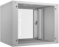 Шкаф коммутационный Cabeus (WSC-05D-9U55/45) настенный 9U 550x450мм пер.дв.стекл 30кг серый IP20 сталь