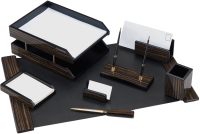 Настольный набор Good Sunrise 8FE-1A (8 предметов) черное дерево дерево/МДФ черный