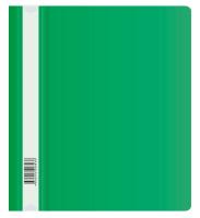 Папка-скоросшиватель Бюрократ Люкс -PSL20A5GRN A5 прозрач.верх.лист пластик зеленый 0.14/0.18