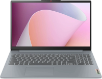 Ноутбук Lenovo IdeaPad Slim 3 15AMN8 Ryzen 3 30 8Gb SSD256Gb AMD Radeon 610M 15.6" IPS FHD (1920x1080) без ОС grey WiFi BT Cam (82XQ01CCPS)