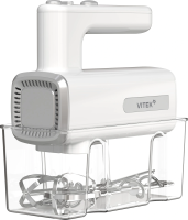 Миксер ручной Vitek VT-HM5005 800Вт белый/серебристый