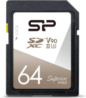 Флеш карта SDXC 64GB Silicon Power SP064GBSDXJA2V10 Superior Pro V90 w/o adapter