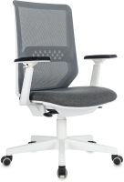 Кресло эргономичное Бюрократ MC-W611N серый TW SQU GR сетка/ткань крестов. пластик пластик белый
