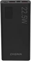 Мобильный аккумулятор Digma DGPF10A 10000mAh QC3.0/PD3.0 22.5W 3A 2xUSB-A/USB-C черный (DGPF10A22PBK)