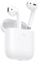 Гарнитура вкладыши Hoco EW91 белый беспроводные bluetooth в ушной раковине (47779)