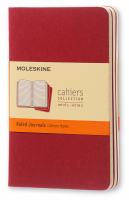 Блокнот Moleskine CAHIER JOURNAL CH111 Pocket 90x140мм обложка картон 64стр. линейка клюквенный (3шт)