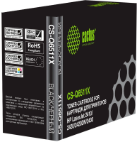Картридж лазерный Cactus CS-Q6511X Q6511X черный (12000стр.) для HP LJ 2410/2420/2420DN/2430