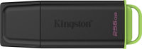 Флеш Диск Kingston 256GB DataTraveler Exodia DTXG2/256GB USB3.0 черный/салатовый