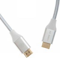 Кабель аудио-видео Cactus CS-HDMI.2.1-3 HDMI (m)/HDMI (m) 3м. позолоч.конт. серебристый