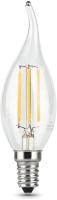 Лампа филам. Gauss Filament 5Вт цок.:E14 свеча 220B св.свеч.бел.теп. (упак.:10шт) (104801105)