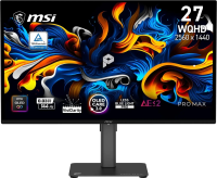 Монитор MSI 26.5" Max 271QPX14G черный QD OLED LED 16:9 HDMI M/M матовая HAS Piv 250cd 178гр/178гр 2650x1440 144Hz FreeSync Premium Pro DP WQ USB 8кг