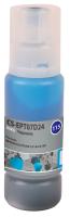 Чернила Cactus CS-EPT07D24 115C C13T07D24A голубой70мл для Epson L8160/8180