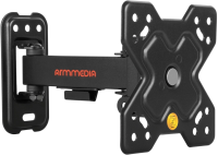Кронштейн для телевизора Arm Media MARS-5 черный 10"-32" макс.25кг настенный поворот и наклон