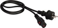 Шнур питания Lanmaster LAN-PP13L/SH-1.8-BK C13-Schuko проводник.:3x0.75мм2 1.8м 220В 10А черный