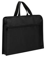 Папка-портфель Deli 63753BLACK 2 отдел. A4 текстиль черный