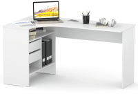 Стол для компьютера Сокол СПм-25 Л столешница ЛДСП белый 145x74x81см (00-00010611)