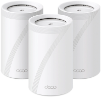 Бесшовный Mesh роутер TP-Link Deco BE65 BE9300 100/1000/2500BASE-T белый (упак.:3шт)