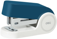 Степлер мини Deli EK203-BL EK203 24/6 26/6 (15листов) встроенный антистеплер синий 15скоб металл/пластик коробка