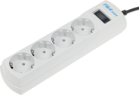Сетевой фильтр Pilot mini 1.8м (4 розетки) белый (коробка)
