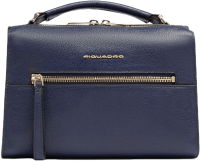 Сумка женская Piquadro Patricia BD6954W140/BLU темно-синяя натур.кожа