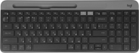 Клавиатура Logitech K580 черный/серебристый USB беспроводная BT/Radio slim Multimedia (920-009208)