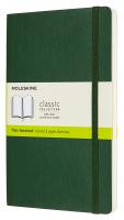 Блокнот Moleskine CLASSIC SOFT QP618K15 Large 130х210мм 192стр. нелинованный мягкая обложка зеленый