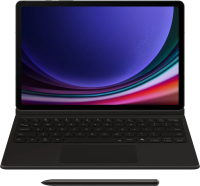 Чехол-клавиатура Samsung для Samsung Galaxy Tab S9/S9 FE/S10 FE/S10 Lite Book Cover Keyboard поликарбонат/полиуретан черный (EF-DX725UBRGRU)