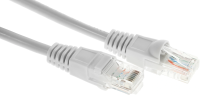 Патч-корд KingPrice KP-PC-c5e-0.5m-g 1Гбит/с UTP 4 пары cat.5E CCA molded 0.5м серый RJ-45 (m)-RJ-45 (m)