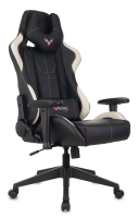 Кресло игровое Zombie VIKING 5 AERO черный/белый экокожа с подголов. крестов. пластик