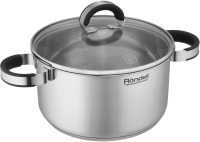 Кастрюля Rondell Brando RDS-1805 5.1л. d=24см (с крышкой) стальной