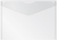 Конверт на кнопке Buro -PK120BU/CLEAR A4 пластик 0.12мм прозрачный