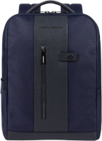 Рюкзак мужской Piquadro Brief2 CA4818BR2/BLU синий нейлон/натур.кожа