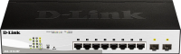 Коммутатор D-Link DGS-1210-08P DGS-1210-08P/G3A (L2) 8x1Гбит/с 2SFP 8PoE 65W настраиваемый