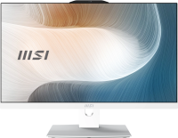 Моноблок MSI Modern AM242P 1M-1022XRU 23.8" Full HD Core 5 120U (1.4) 16Gb SSD512Gb Graphics без ОС GbitEth WiFi BT 120W клавиатура мышь Cam белый 1920x1080