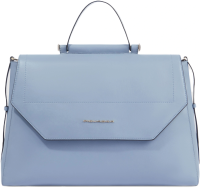 Деловая сумка женская Piquadro Circle BD6778W92/AZ3 с отделением для ноутбука 14" голубая натур.кожа