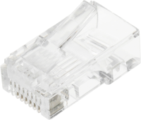 Коннектор PROconnect (05-1021-3) UTP кат.5E RJ45 прозрачный
